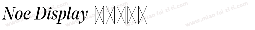 Noe Display字体转换